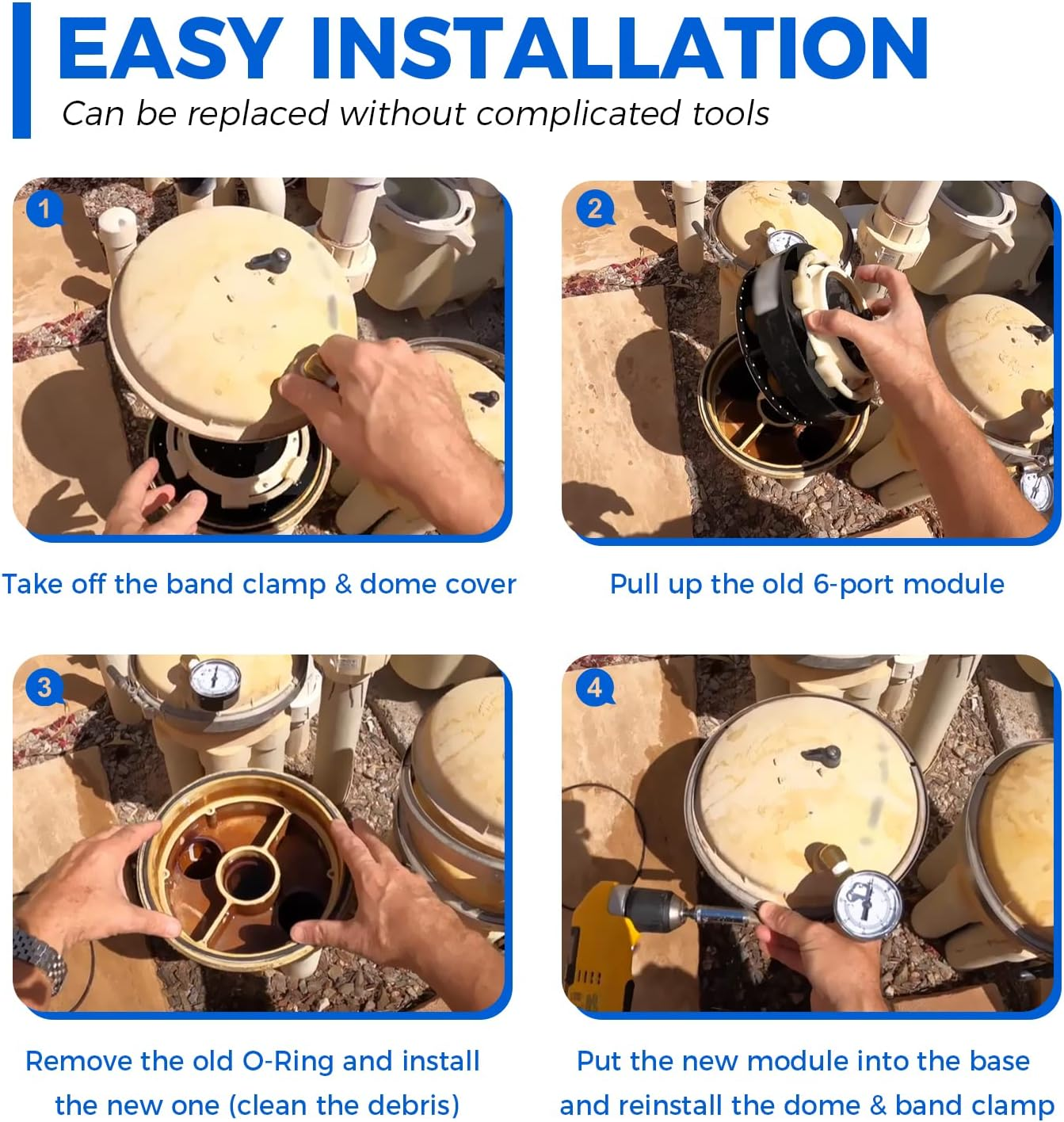 004-302-4408-00 6-Port Water Valve Module, Replace for Paramount 6-Port Module 004302440800 with Valve Shell O-Ring Part# 005-302-0100-00, 005302010000, Compatible with PCC2000 System image number 5