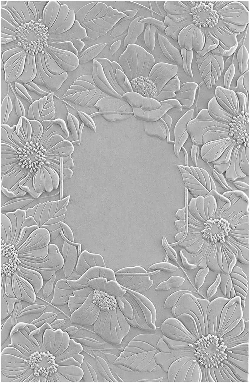 Spellbinders Floral 3D Embossing Folder from the Four Petal Collection, Paper, ONE