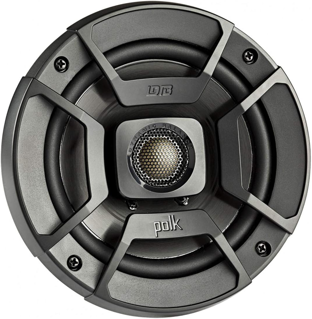 Polk Audio DB522 DB+ Series 5.25" Coaxial Speakers with Marine Certification, Black image number 1