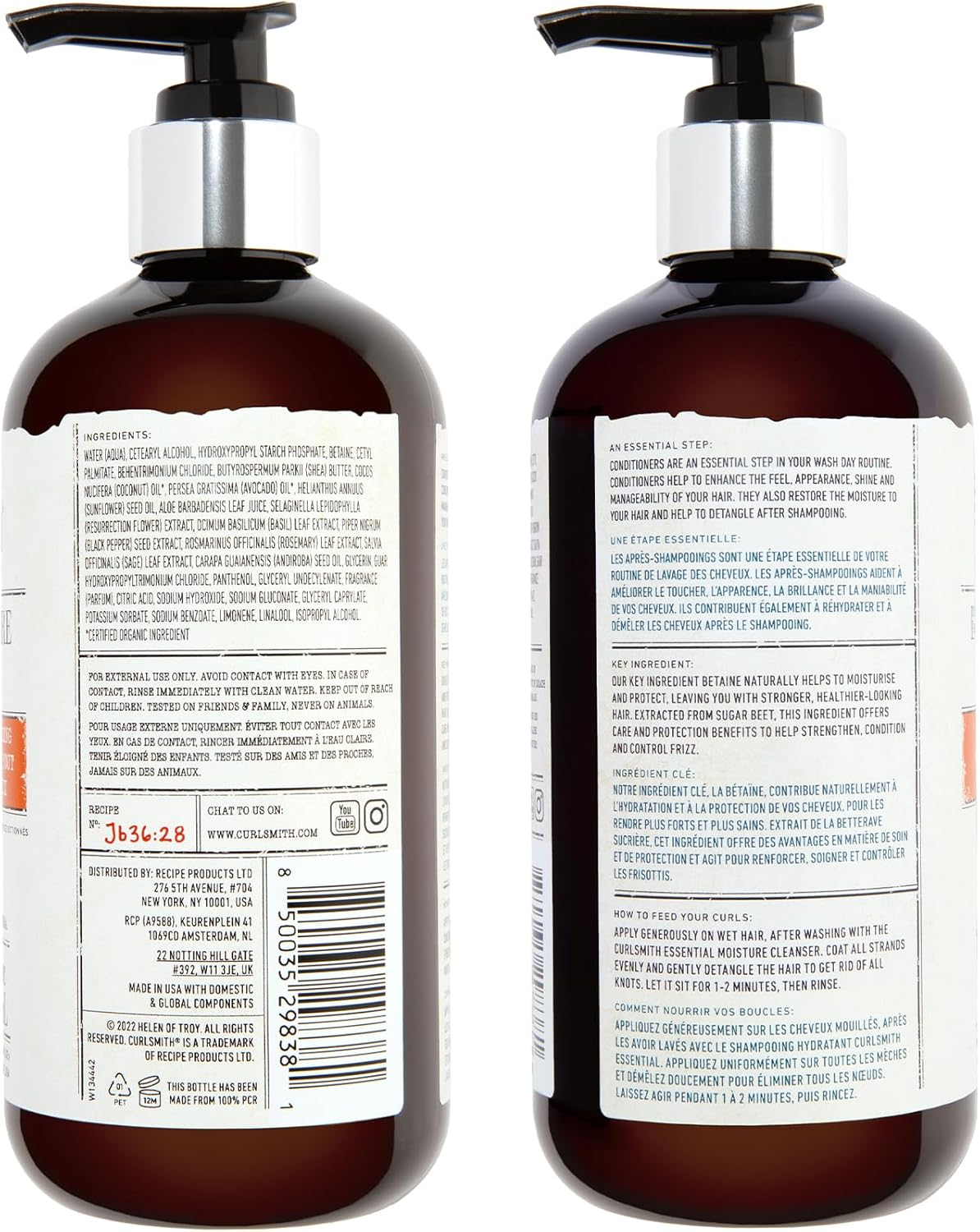 CURLSMITH - Essential Moisture Conditioner, Lightweight Frizz Control for Wavy, Curly and Coily Hair, Vegan (12 Fl.Oz) image number 6