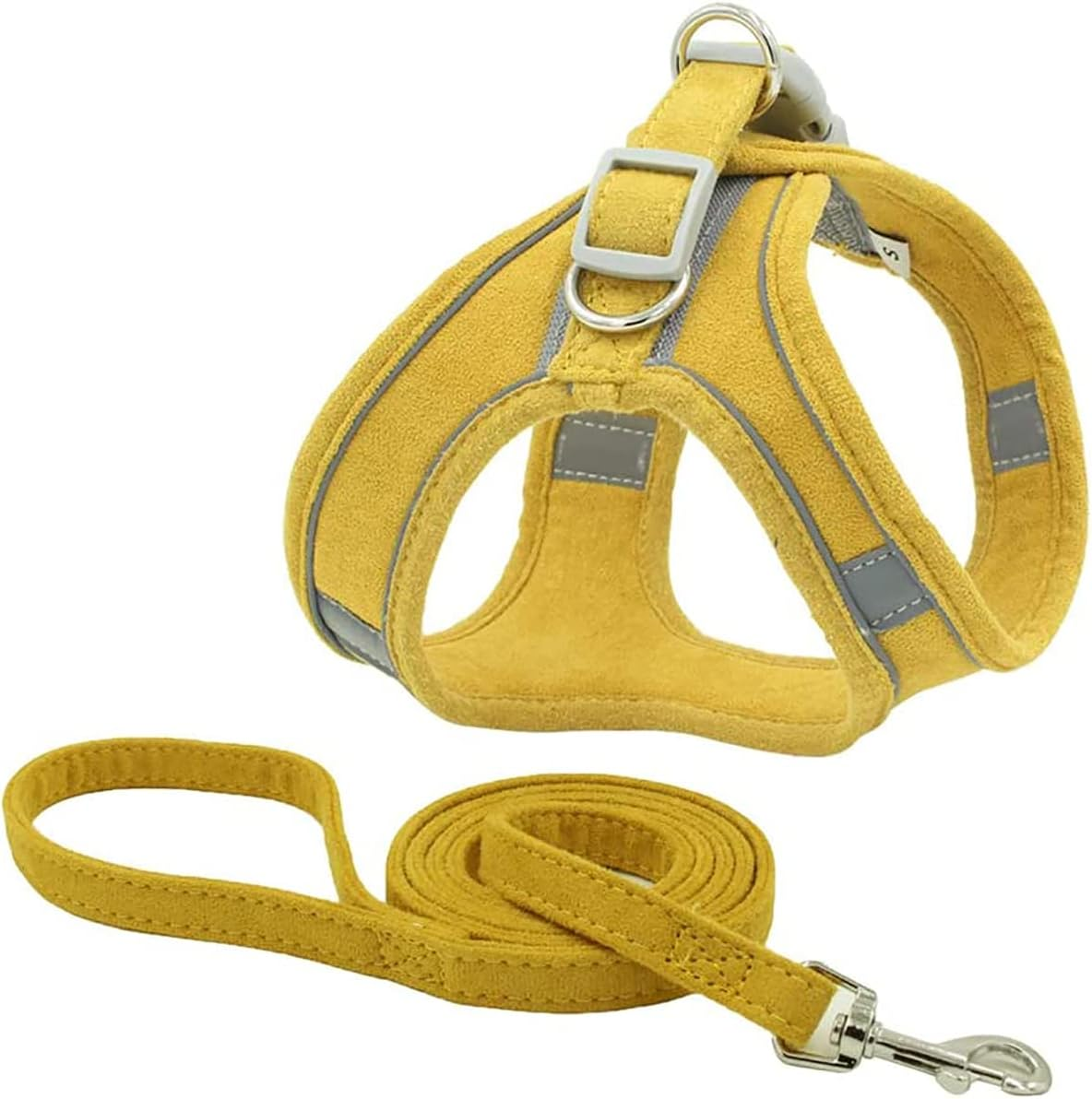 Dog Harness and Leash Set Dog Chest Strap Pet Vest Harness with Handle Adjustable Reflective Dog Harness for Small Dog Medium Dog Cat Red 2XS image number 3