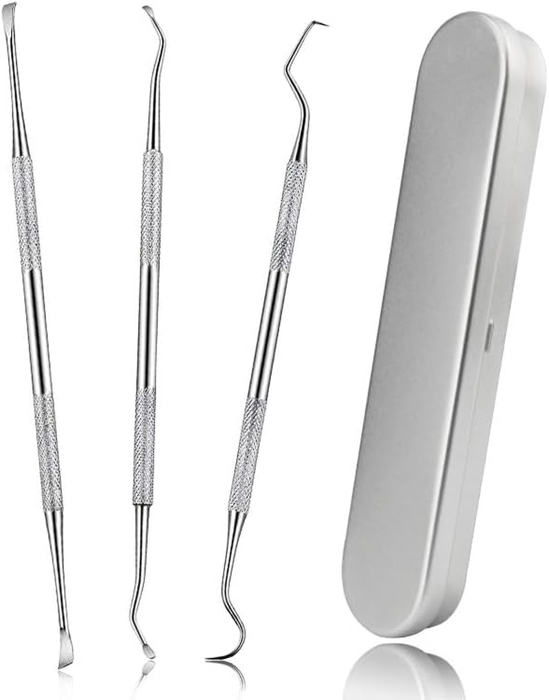 Dog Teeth Cleaning Tools Tarter Remover Canine Dental Scraper Scaler Tools Pet Tooth Cleaner Stainless Steel with Double Head (Style 1, One Size) - Style 3 image number 5