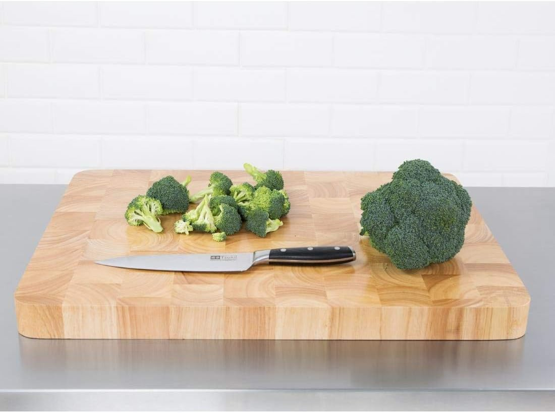 Vogue Wooden Rectangular Chopping Board, Large, 610 X 455 X 45 Mm Size image number 1