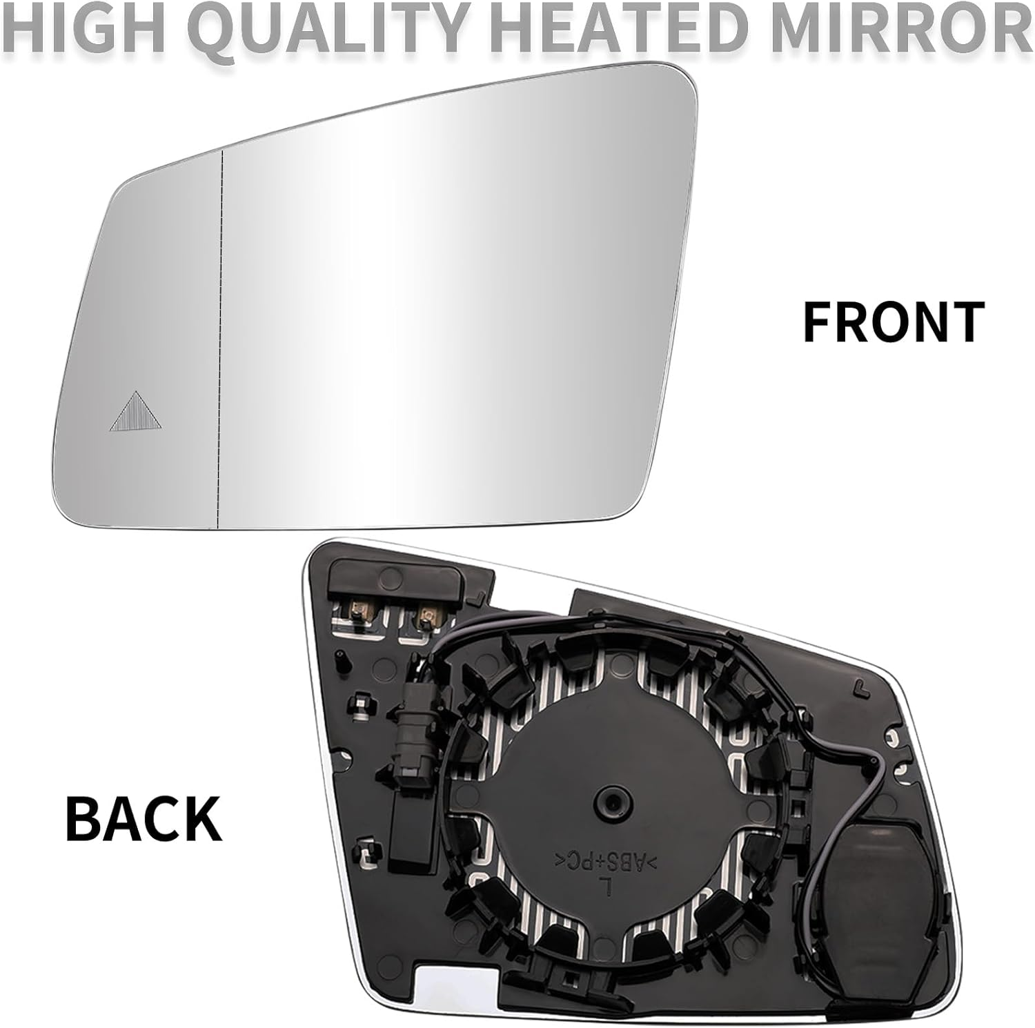LOIYLLEN Left Side Mirror Replacement for Mercedes Benz a B C W204 E W212 S W221 GLA GLK - Left Side Mirror Glass, Rear View Mirrors Glass with Power Heated & Blind Spot(A2128102121) image number 2