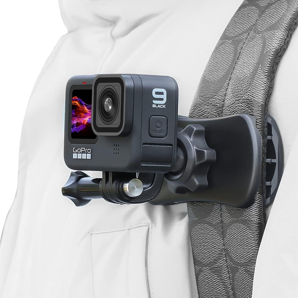 SUREWO 360&deg; Rotation Backpack Strap Mount,Quick Clip Mount with Expand Frame Compatible with DJI Osmo Pocket 3