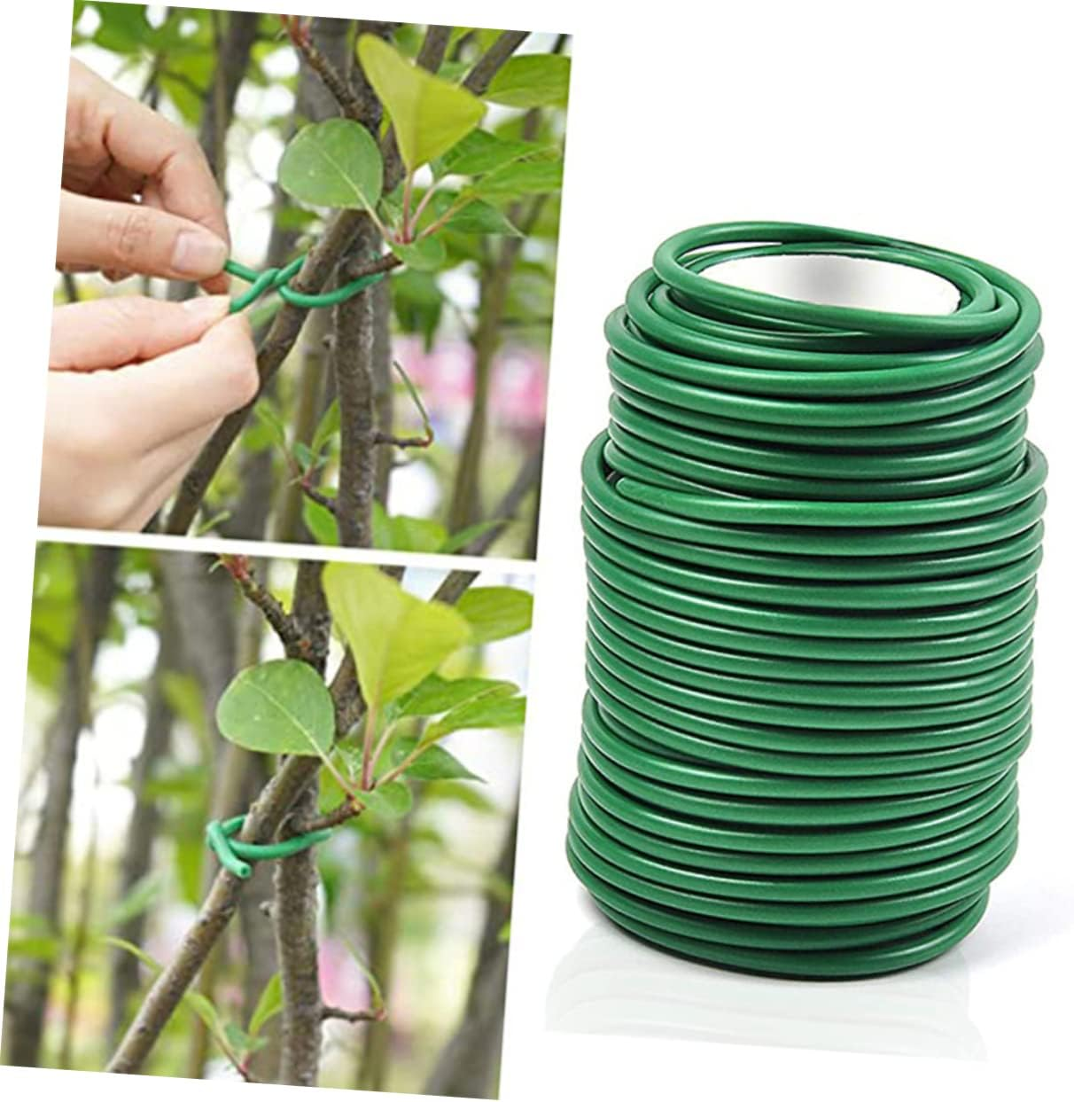 Kisangel 2Rolls Flexible Gardening Wire Ties Plant Support Ties Cable Wrap Fastener for Garden Plant Branch Fixing Tool image number 6