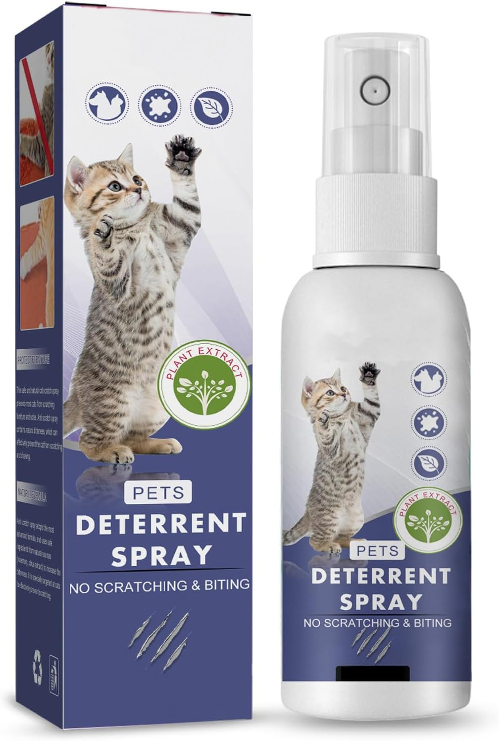 Cat Deterrent Spray,Safe Cat Repellent Indoor and Outdoor,116 Fl Oz