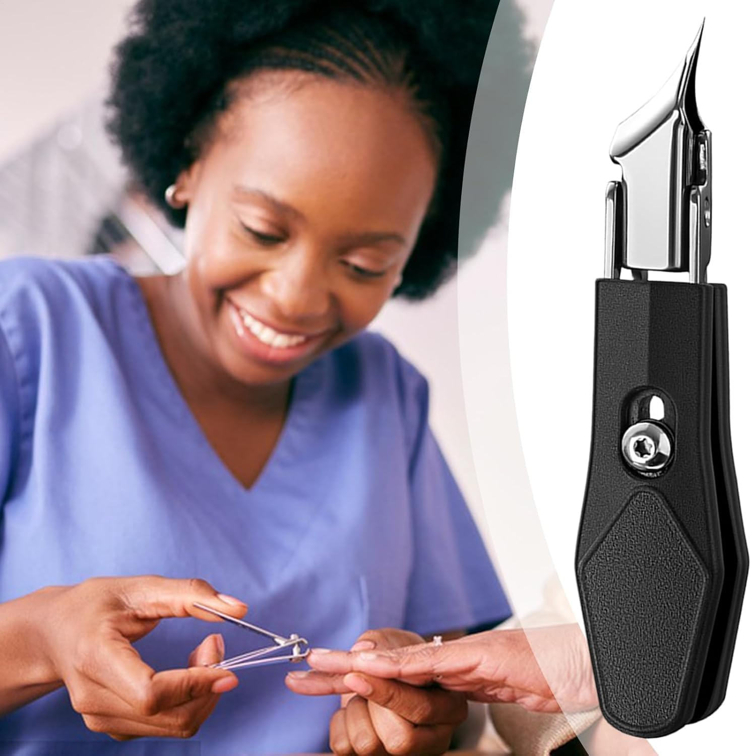 Ksngtixe 1PC Eagle Beak Nail Clipper, Professional Angled Toenail Cutter for Seniors & Thick Nails - Precision Grooming Tool for Pedicure, Manicure, Home & Travel Use image number 2