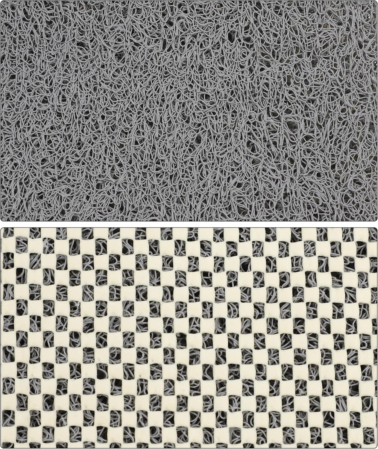 Non Slip Shower Mat Quick Drying Bathroom Accessories Water Proof Soft PVC Loofah Shower Mat for Toilet