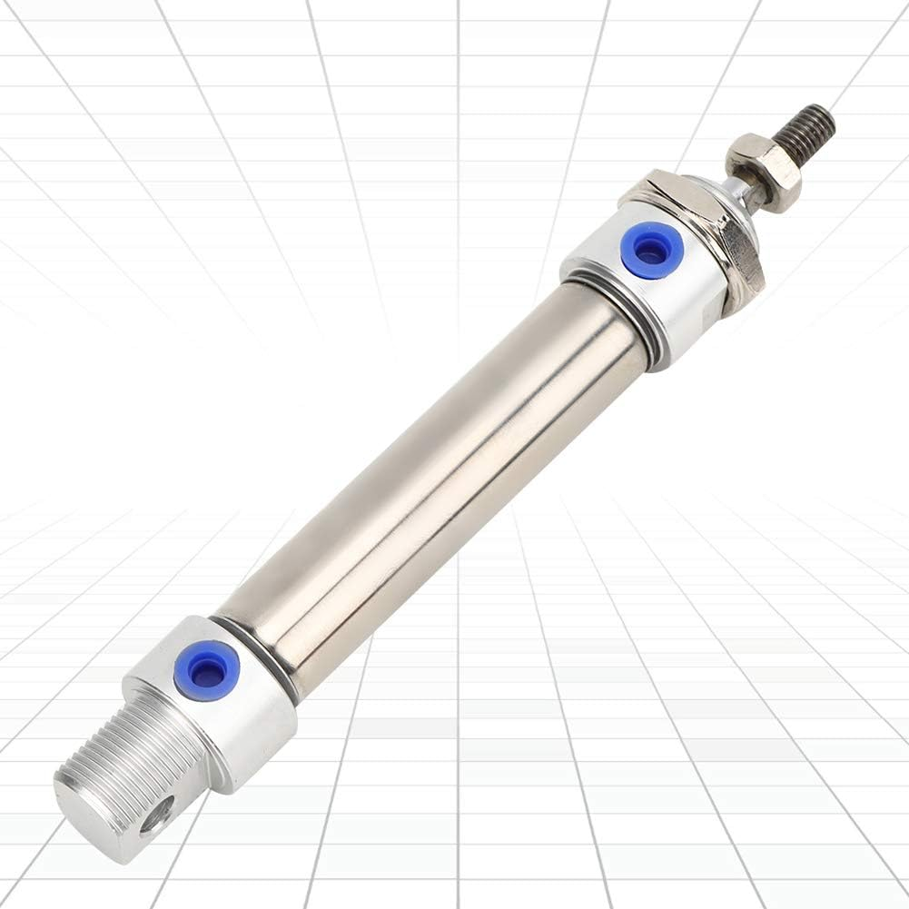 Double Action Stainless Steel Pneumatic Air Cylinder Double Rod Pneumatic Air Cylinder Aluminum Alloy Components MA20 (MA20*75) image number 4