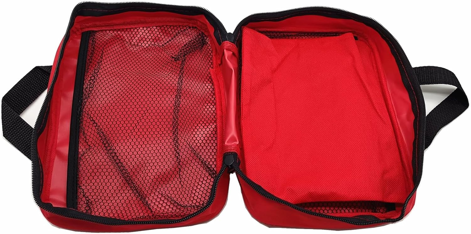 Red First Aid Bag Empty Medical Bags Travel Rescue Pouch First Responder Storage Compact Survival Medicine Bag for Car Home Office Kitchen Sports Outdoors Field Trips (Red) image number 1