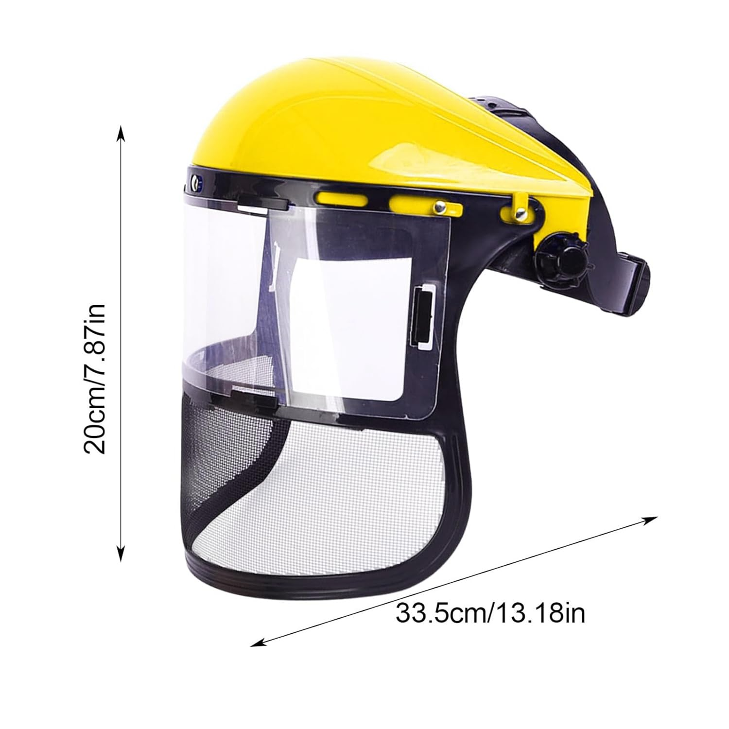 Strimming Logging Helmet, Safety Face, Strimmer Visor Face, Chainsaw Helmet Strimmer Face Guard Face Protection Shield Forestry Hat for Gardening Logging Lawn