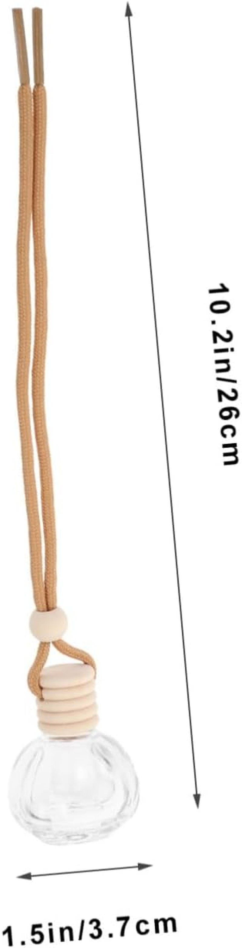 6Pcs Aromatherapy Car Diffuser Bottle Pendants Elegant Hanging Perfume Bottles for Auto Decor Transparent for Office Home and Vehicle Freshening image number 4