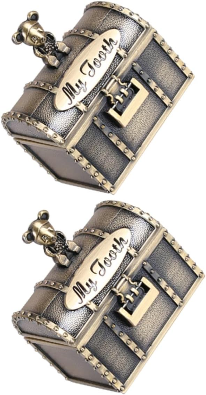 2Pcs Fetal Hair Storage Box for Newborn Teething Tooth Box Born Essentials for Boys and Girls image number 5