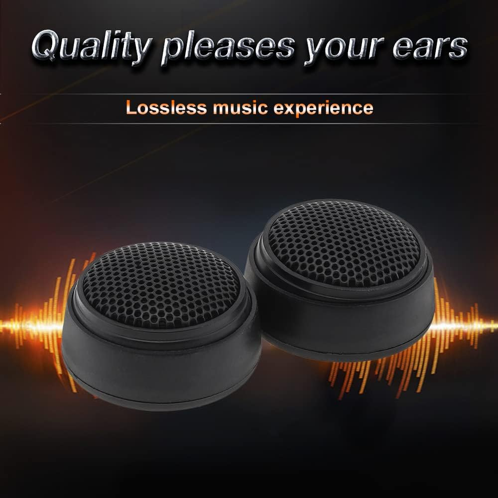 Car Tweeters, 2Pcs Universal 1000W Car Speaker Dome Tweeter Sound Vehicle Auto Music Stereo Modified Loud Speakers image number 1