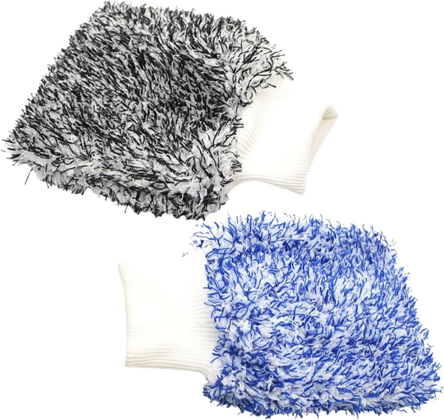 Cyclone Ultra Wash Mitts, 2-Pack Car Wash Mitts, Microfiber, Scratch-Free and Lint-Free, Ideal for Rinseless Washing, Blue + Black image number 1
