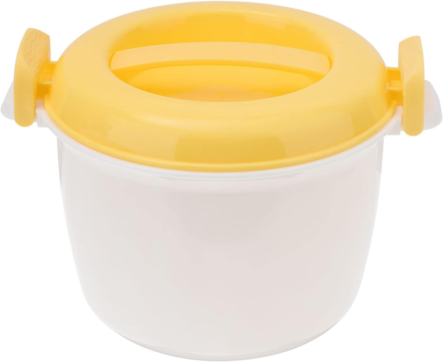 SHERCHPRY Microwave Rice Cooker Mug Food Pot Small Fish Vegetable Veggie Steaming Bowl Food Cooking Container Pasta Noodle Cookware for Meal Prep Cooker Random Color L