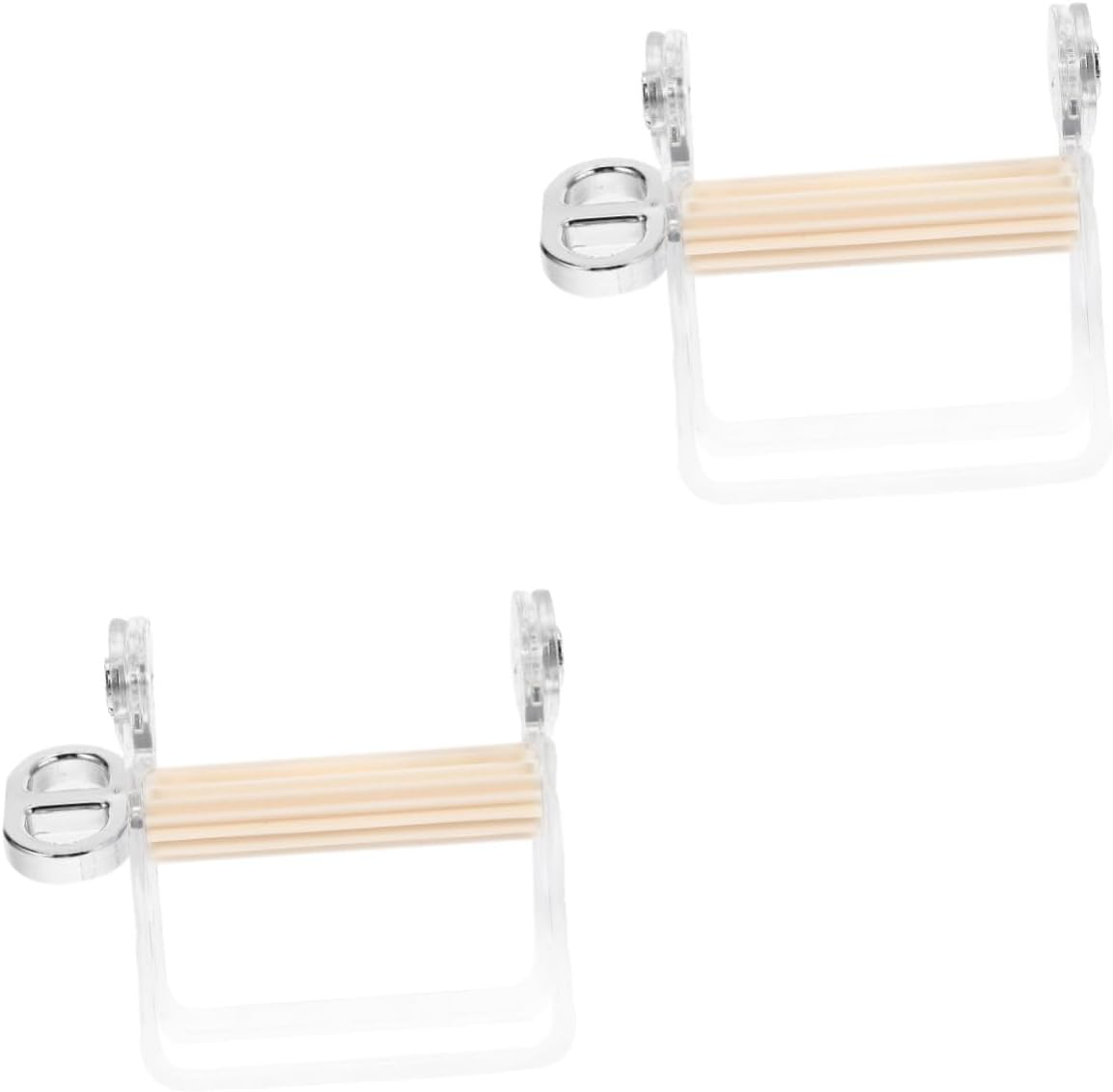 FOMIYES 2Pcs Tube Squeezer for Toothpaste Manual Rotating Dispenser Tool for Easy Squeezing Bathroom Pet Design for Skincare and Makeup Use