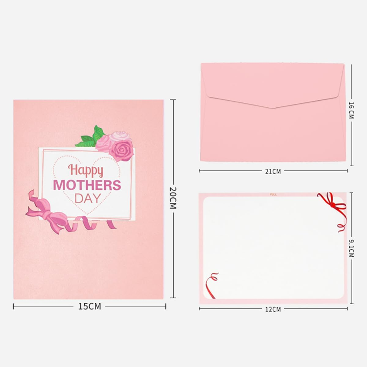 Mother'S Day Pop up Card, 3D Pop up Greeting Cards,Mother'S Day Card with Envelopes and Blank Note