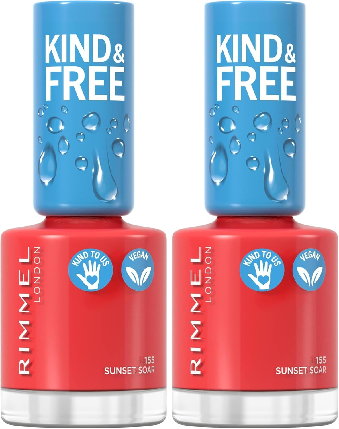Rimmel London Kind & Free Nail Polish #155 Sunset Soar 8Ml (Pack of 2) image number 4