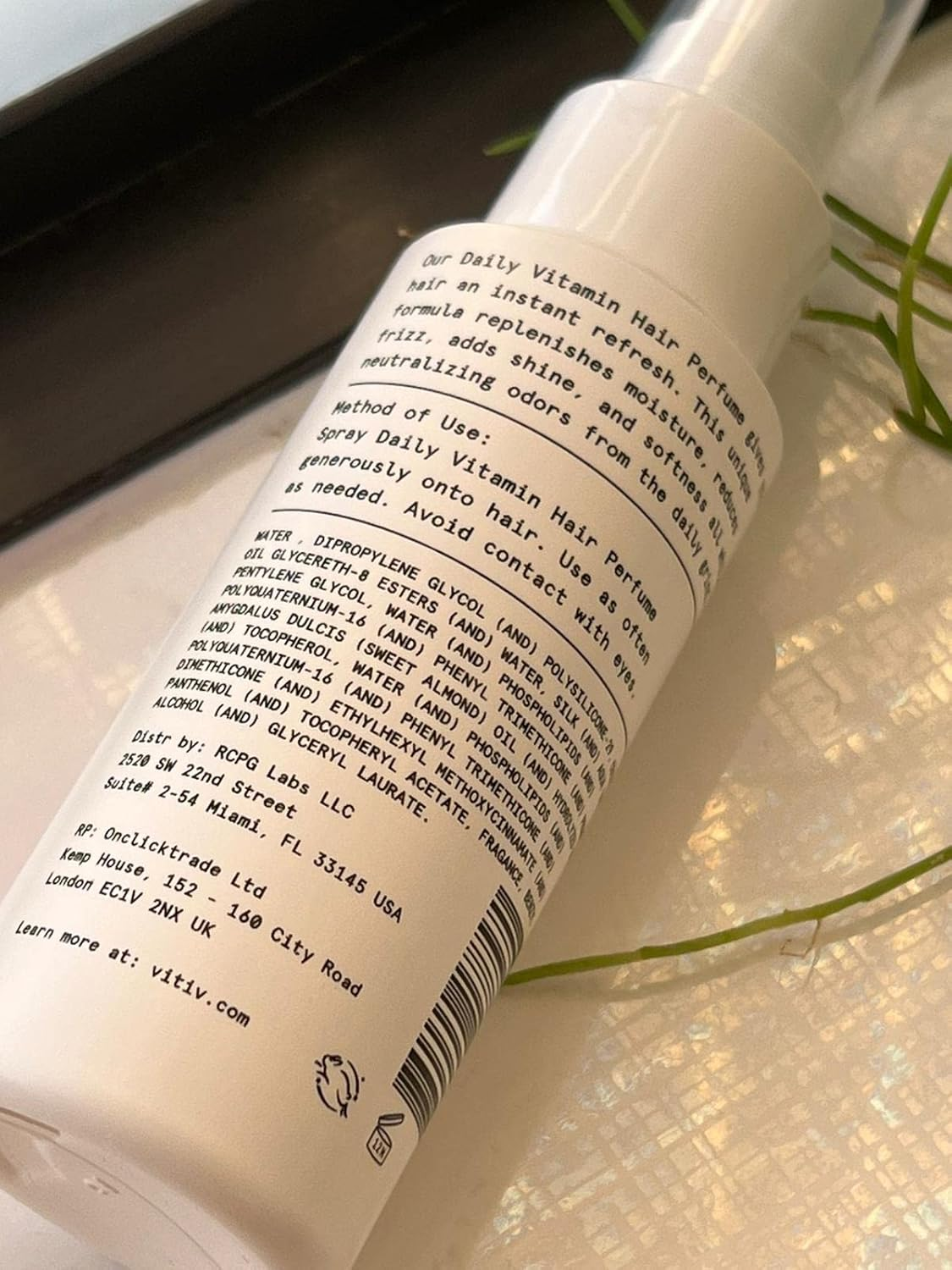 VITIV Daily Vitamin Hair Perfume - Long Lasting Fragrance That Refreshes Hair, Neutralizes Odors, All While Providing Shine, Softness & Hydration 2.5Oz