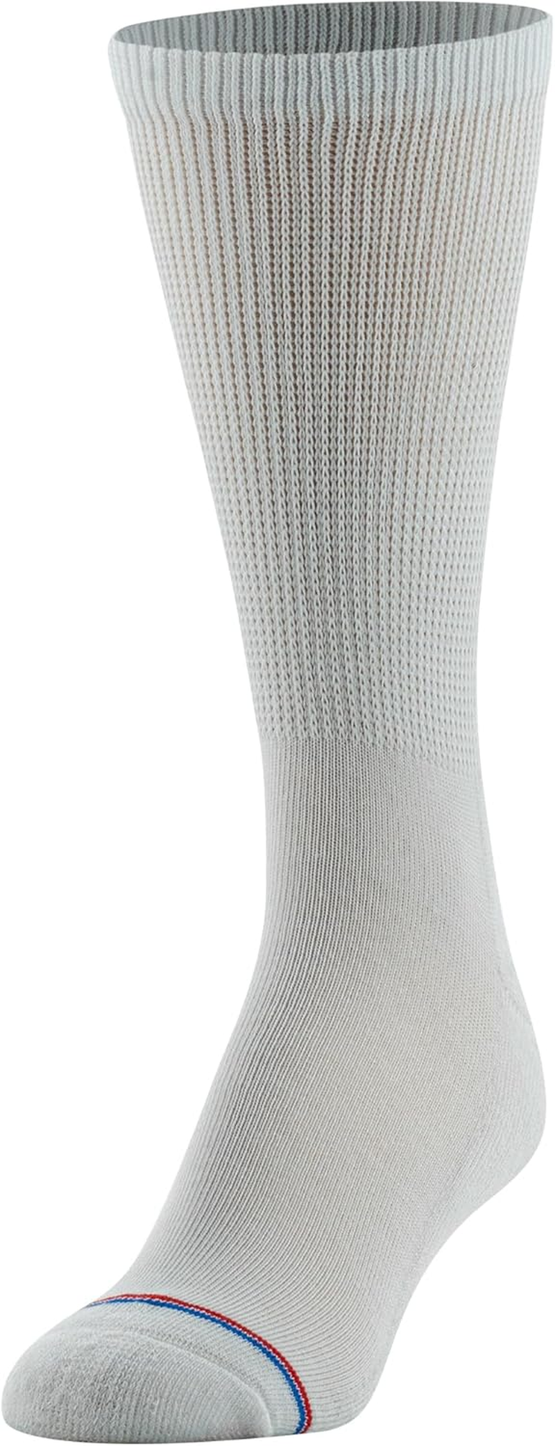 Medipeds 8 Pair Diabetic Crew Socks with Non-Binding Top image number 2