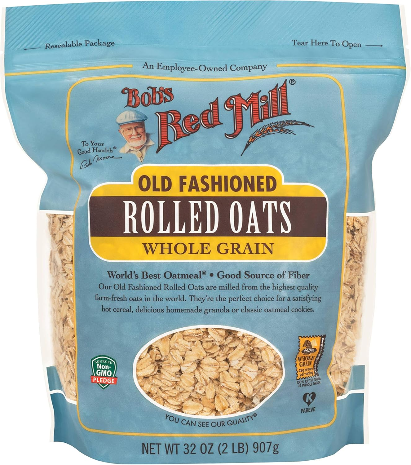 Bob'S Red Mill Old Fashioned Regular Rolled Oats, 32 Oz image number 3
