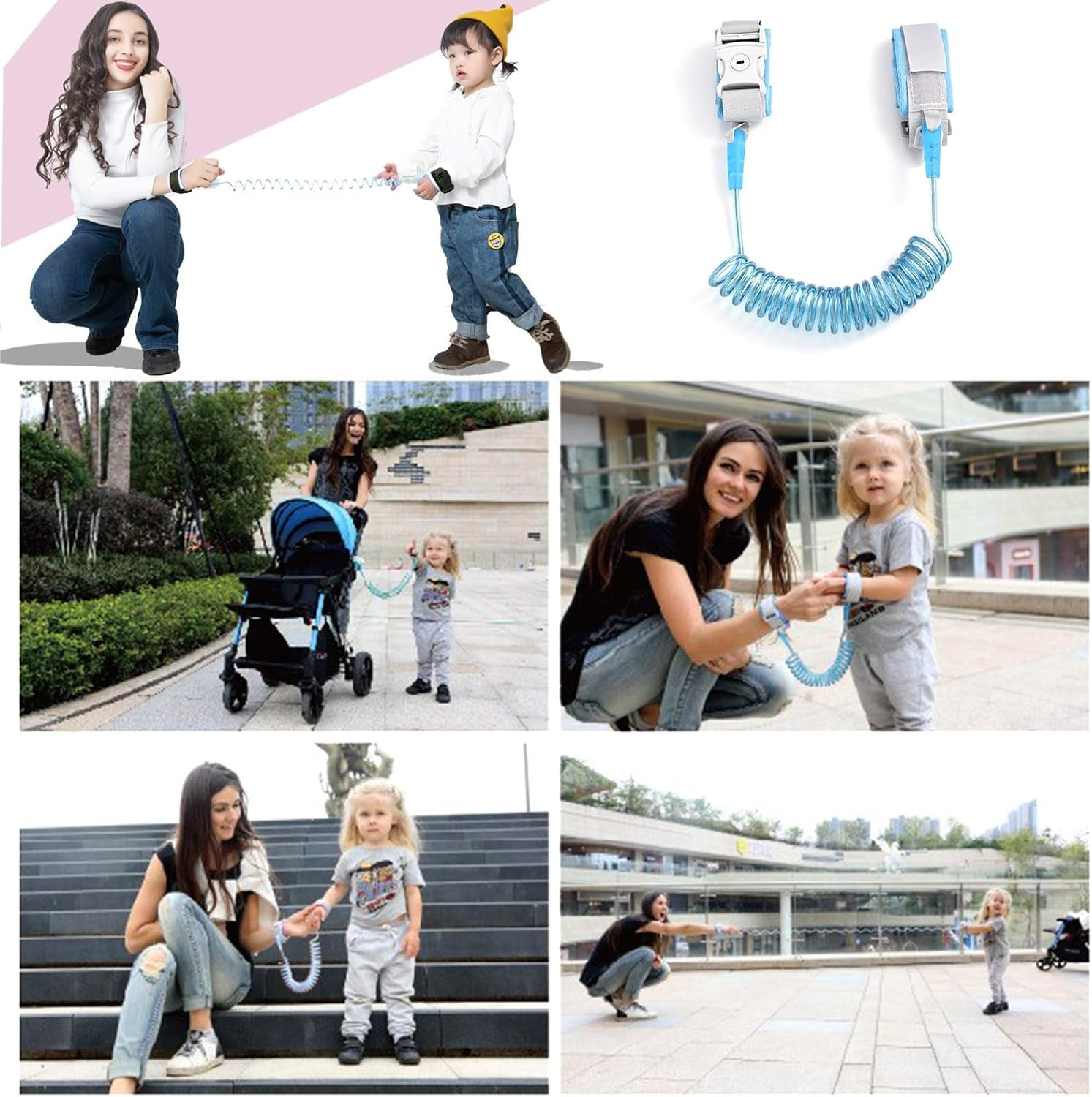 Children'S Lead, Safety Lead, Running Harness, Wrist Child Safety Harness, Toddler Lead, Anti-Lost, Anti-Lost, Belt for Toddlers, Blue image number 1