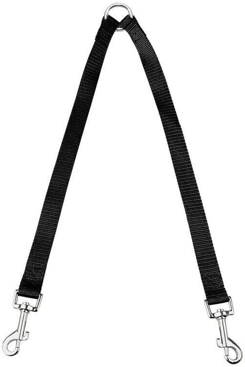 2 Way Double Dual Dog Leash Lead Walk 2 Dogs with One Lead Coupler Nylon Harness