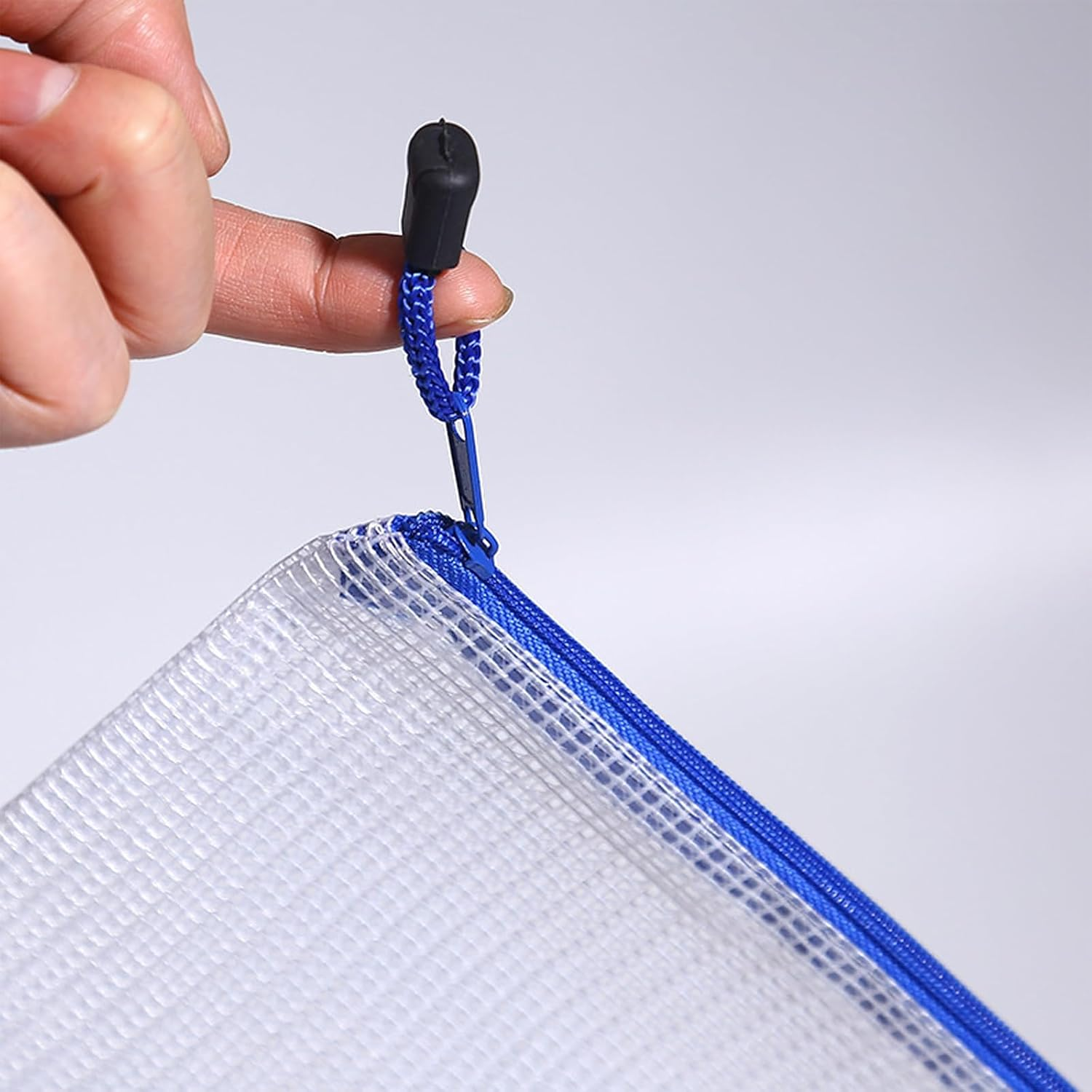 Mesh Zipper Pouch Set of 36 Waterproof PVC File Pockets Thickened Durable Zipper Bags Assorted Colors Perfect for Organizing Office Supplies Documents and Travel Essentials Safe and Eco-Friendly image number 2