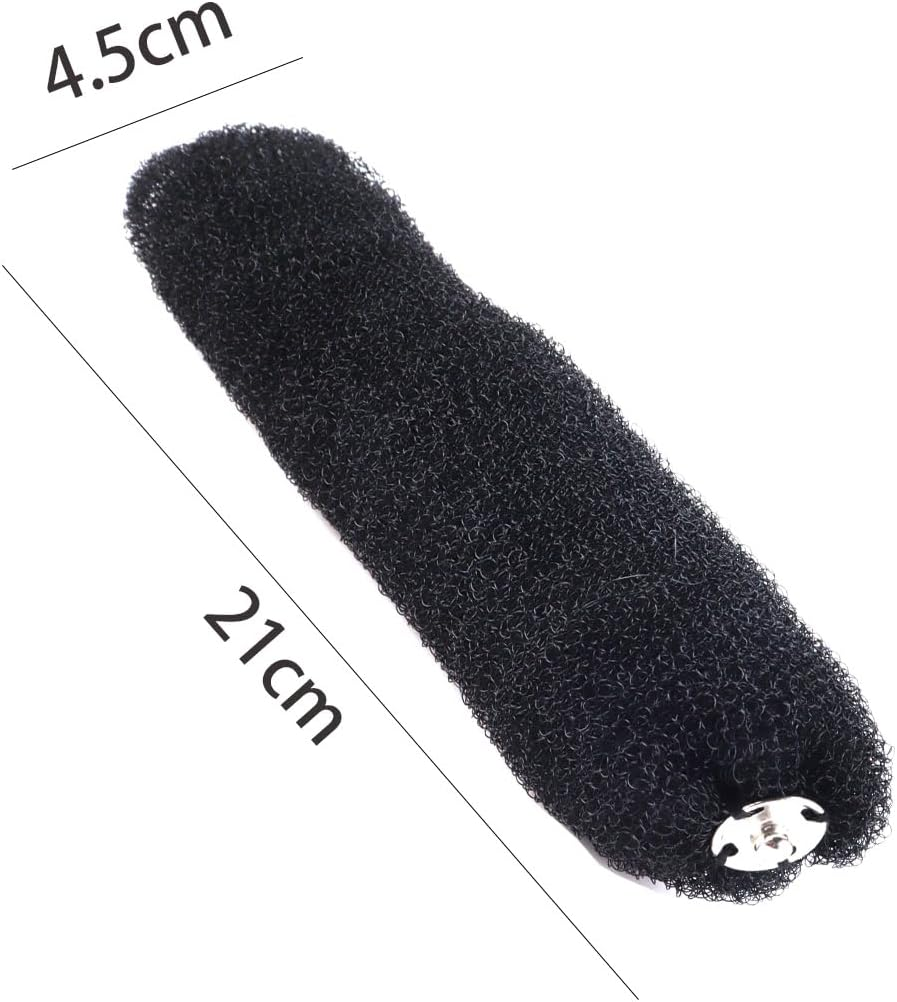 Enwye 3Pcs/Set 20Cmdonut Hair Bun Maker for Women Elastic Nylon Hair Styling Tool Comfortable Long Versatile Accessories 3Color（Off White, Brown, Black）