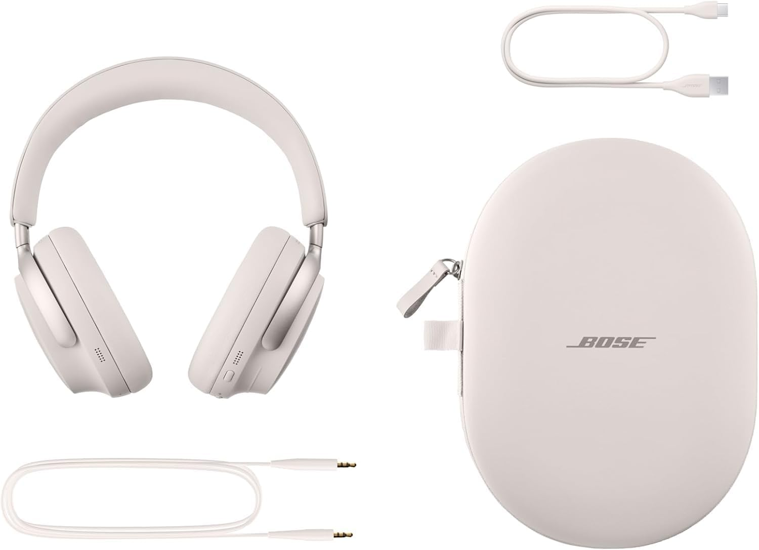 Bose Quietcomfort Ultra Bluetooth Wireless Noise Cancelling Headphones for Music with Spatial Audio, Over-The-Ear Headphones with Mic, up to 24 Hours of Battery Life, White Smoke - Deep Plum image number 2