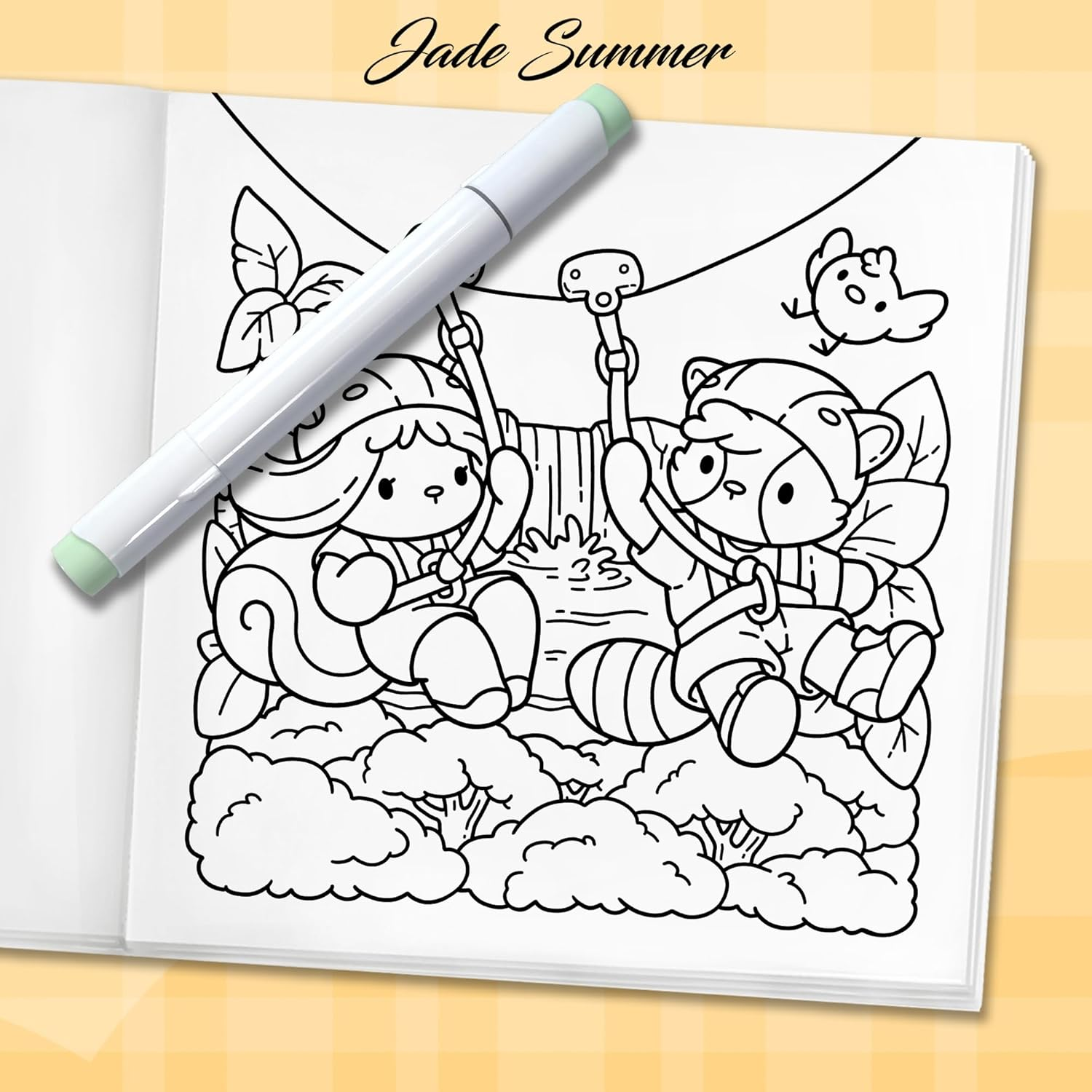 Cozy Hawaii: Cute Coloring Book for Adults and Teens with Charming Characters and Easy-To-Color Tropical Scenes for Relaxation image number 1