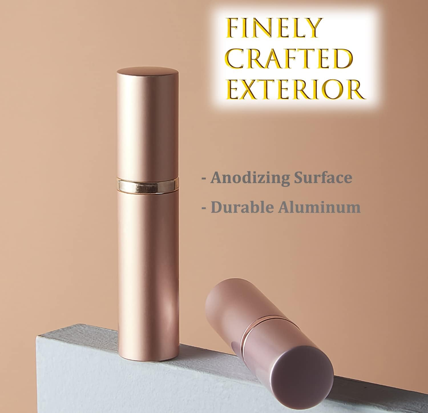 Travelofo Mini Perfume Bottles, Refillable Spray Atomiser, 5Ml Leak-Proof Dispenser for Travel, Luxury Gift for Men & Women (Black & Pink) image number 4