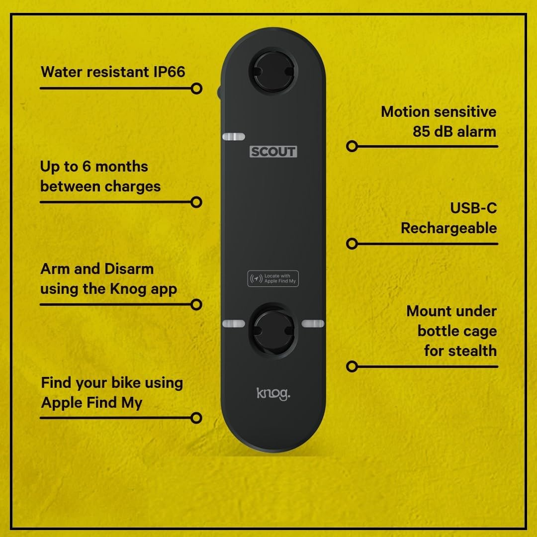 Knog Unisex Security Scout Bicycle Parts, Black image number 2