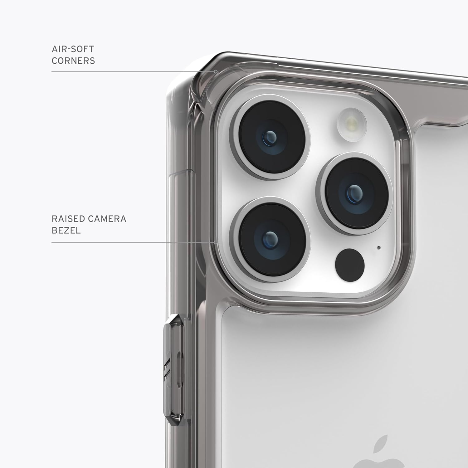 URBAN ARMOR GEAR UAG Case [Updated Version] Compatible with Iphone 15 Pro Max Case 6.7" Plyo Ash Rugged Anti-Yellowing Transparent Clear Military Grade Dropproof Protective Cover