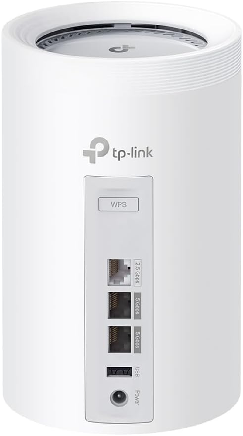 Tp-Link Deco BE11000 Whole Home Mesh Wi-Fi 7 System, up to 9.3Gbps, 4K-QAM, Tri-Brand, 320 Mhz, MLO, 2 X 5 Gbps Ports, Homeshield Security, AI Roaming, Easy Setup&App Control (Deco BE65 Pro(2-Pack)) image number 1