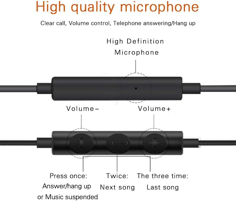 Lighting Headphones,Maxrock Sleep Earbuds with Lightning Connector Sleep Headphone Earphones for Iphone X/XS/XS Max/Xr Iphone 8 Iphone 7/7 plus Apple Ios with Microphone and Volume Remote (Black)