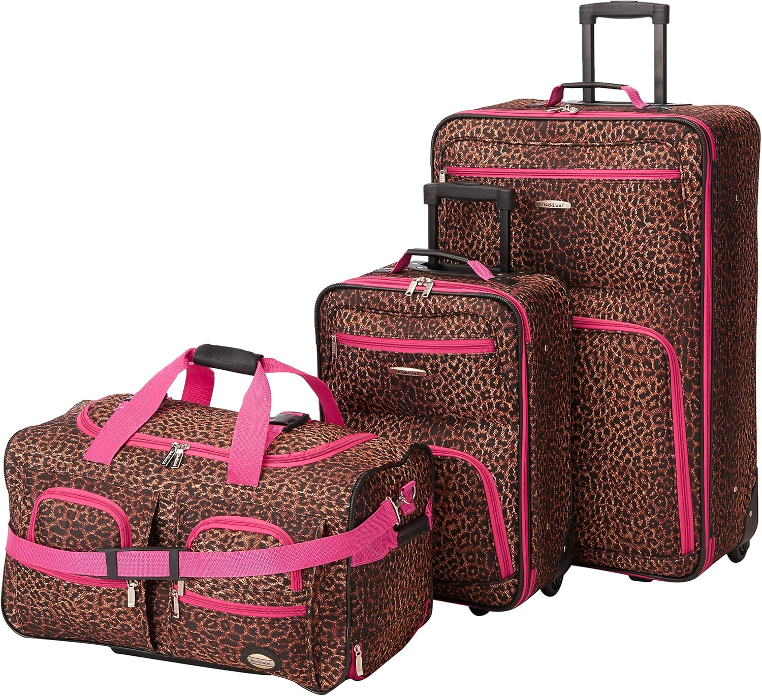 Rockland Vara Softside 3-Piece Upright Luggage Set image number 2