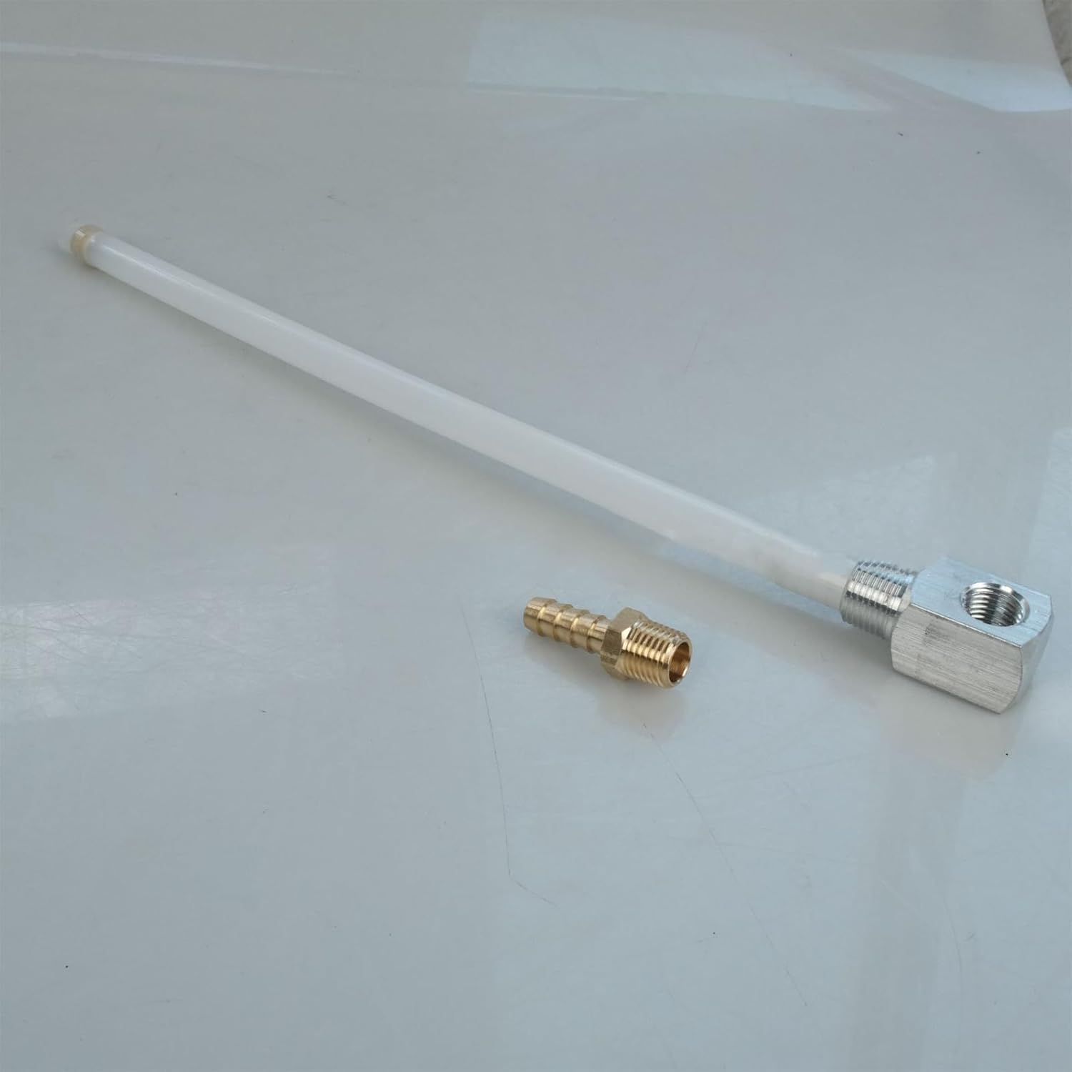 7-0948 Universal Fuel Pickup Tube with Strainer & Barb Fitting - 12 Inch Marine Grade Hose Tube for Boat Gas Tank image number 1