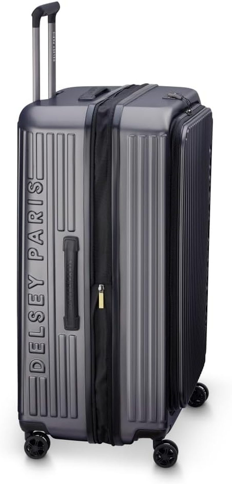 Delsey Securitime Zip Top Opening 76Cm Large Exp Luggage - Anthracite image number 1