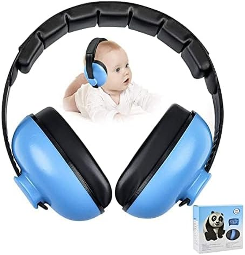 Noise Cancelling Headphones for Kids, Babies Ear Protection Earmuffs Noise Reduction for 0-3 Years Babies, Toddlers, Infant (Blue) - Blue image number 5