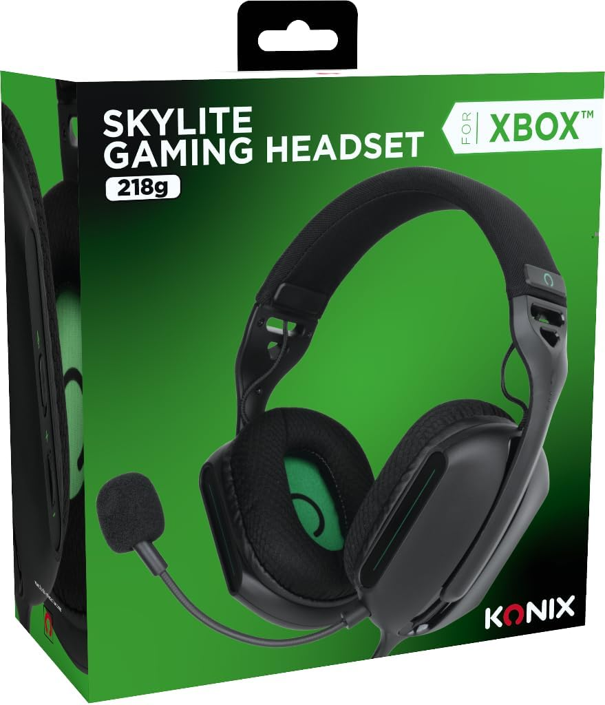 Konix Skylite Ultralight 218G Xbox Series X|S Wired Circumaural Gaming Headset - Microphone - 1.5M Cable - 3.5Mm Jack - Black image number 4