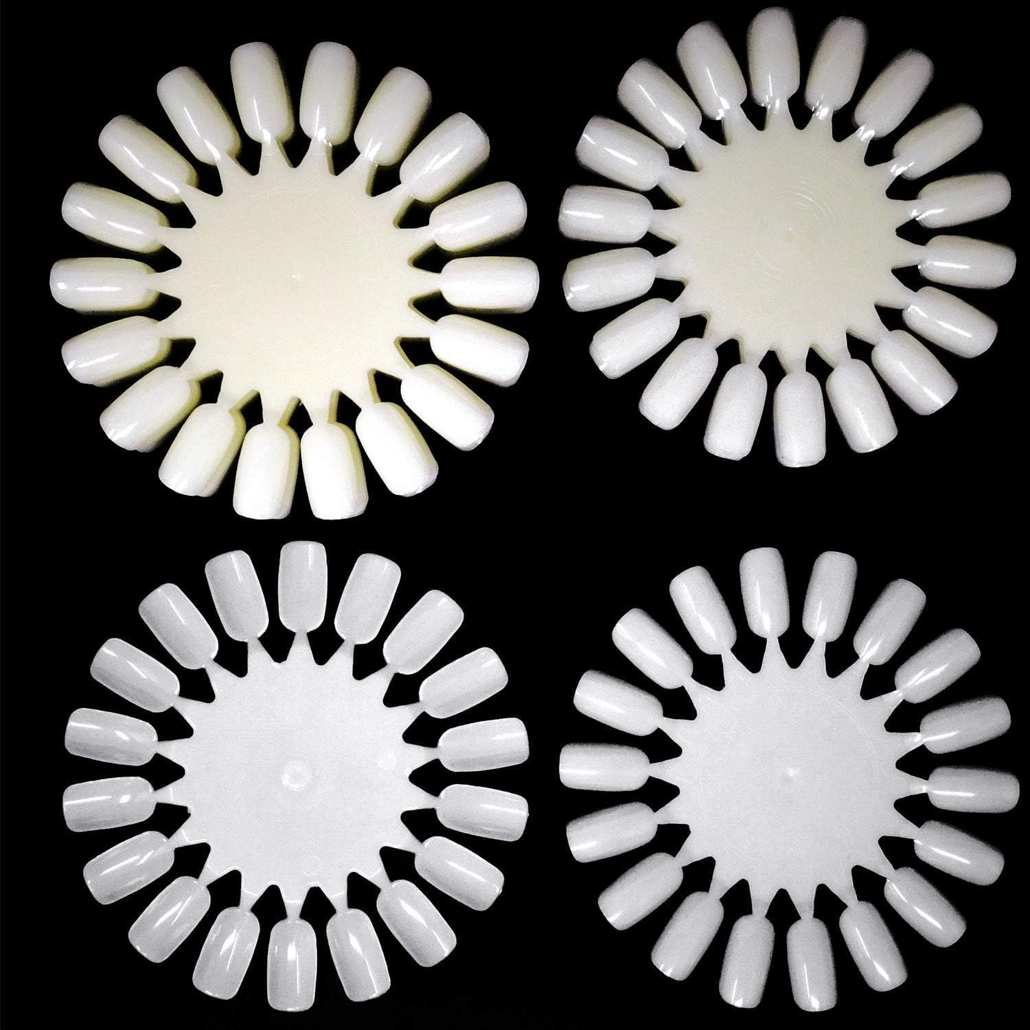 20PCS Plastic 18 Tips False Nail Swatches Wheels Nail Art Color Polish Display Wheel for Manicure image number 1