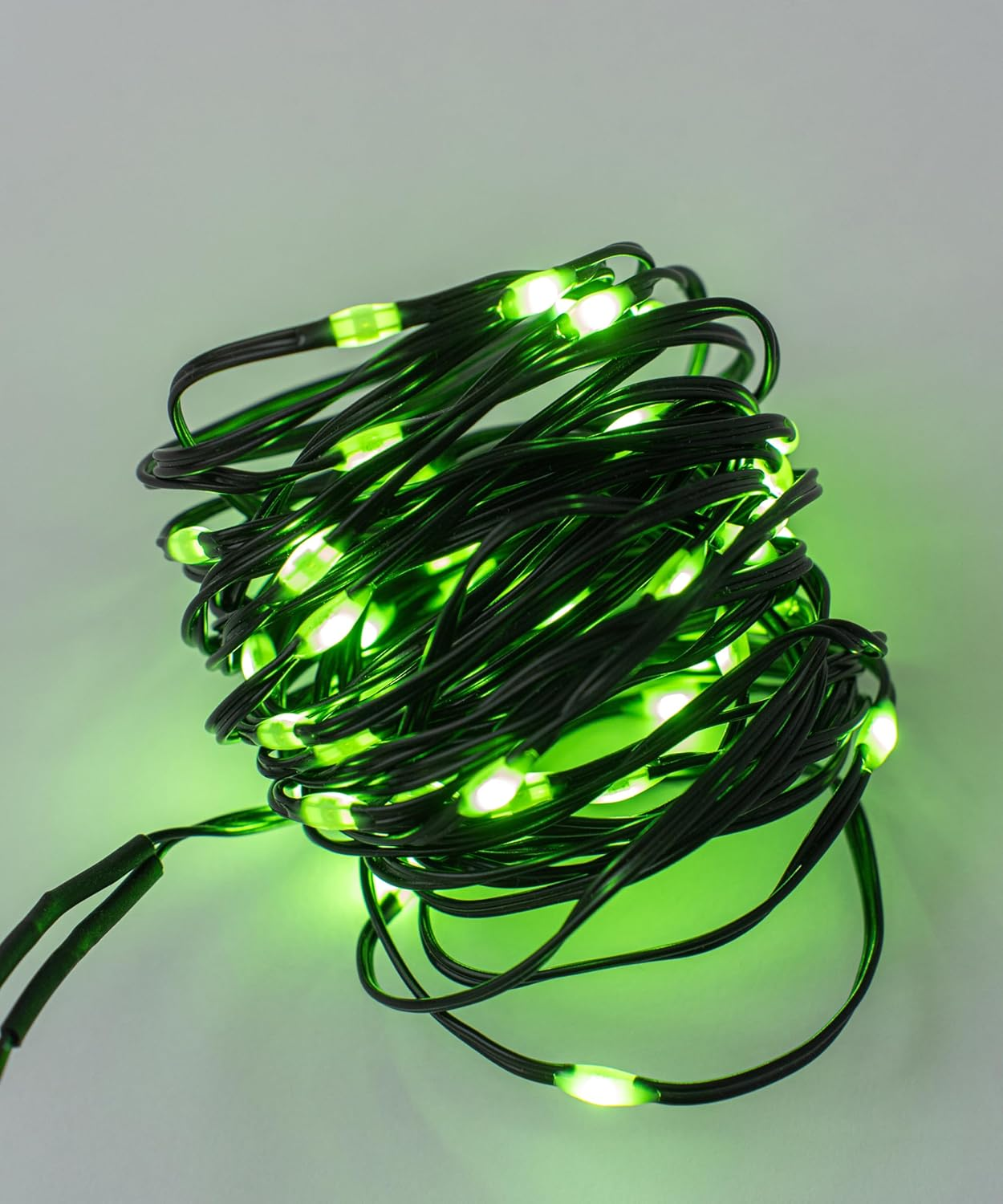 Meletē LED Fairy Lights &ndash; 5M (17Ft), 50 Leds, Battery Powered, Green Colour, 8 Lighting Modes &ndash; Copper Wire String Lights for Indoor and Outdoor Use, Decorations for Halloween, Christmas, Parties image number 3