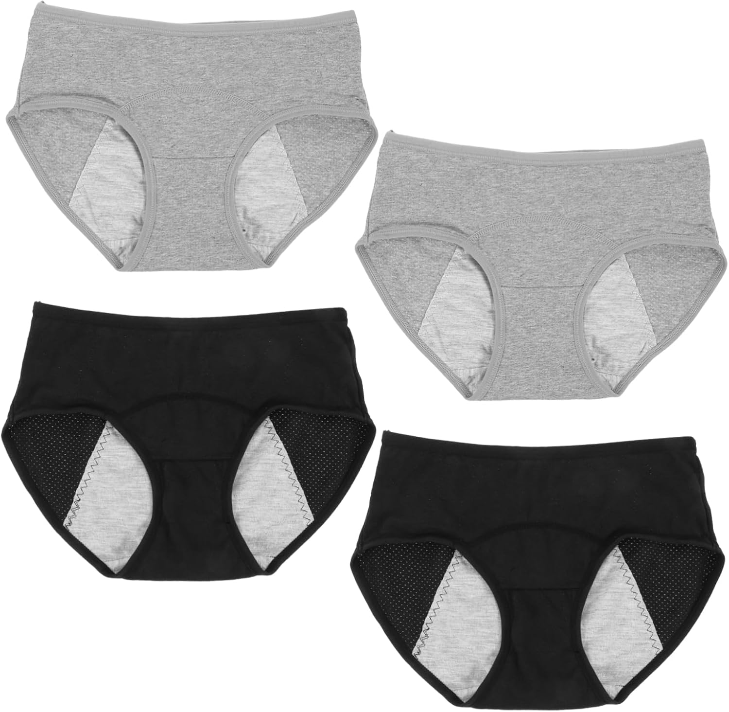Homoyoyo Cotton Women Middle Waisted Panties Menstrual Sanitary Pants for Women Protective Briefs