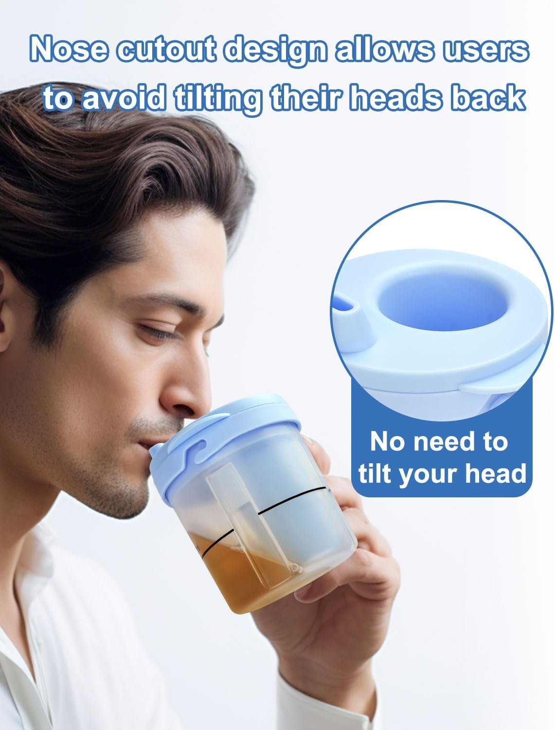 Dysphagia Cups for Adults 5Cc 10Cc 15Cc, Limited Slow Flow Dysphagia Regulating Drinking Cup for Elderly People with Swallowing Disorders, Prevent Choking and Aspiration image number 1