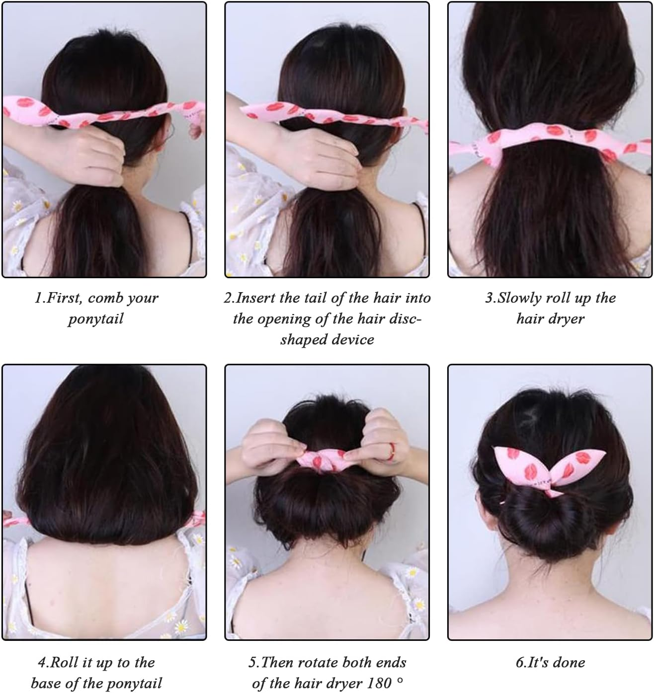 8-Piece Hair Pin, Creative Coloured Rotary Hairstyle Decoration, Reusable Bun Styling Accessories, Hairstyle image number 3