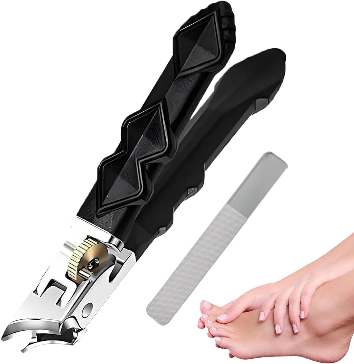 Toenail Clippers for Thick - Slanted Heavy Duty Nail Clippers - Beauty and Health Supplies for Men Women Kids Elderly Adults Bath Home Spa Salon Travel Household image number 5