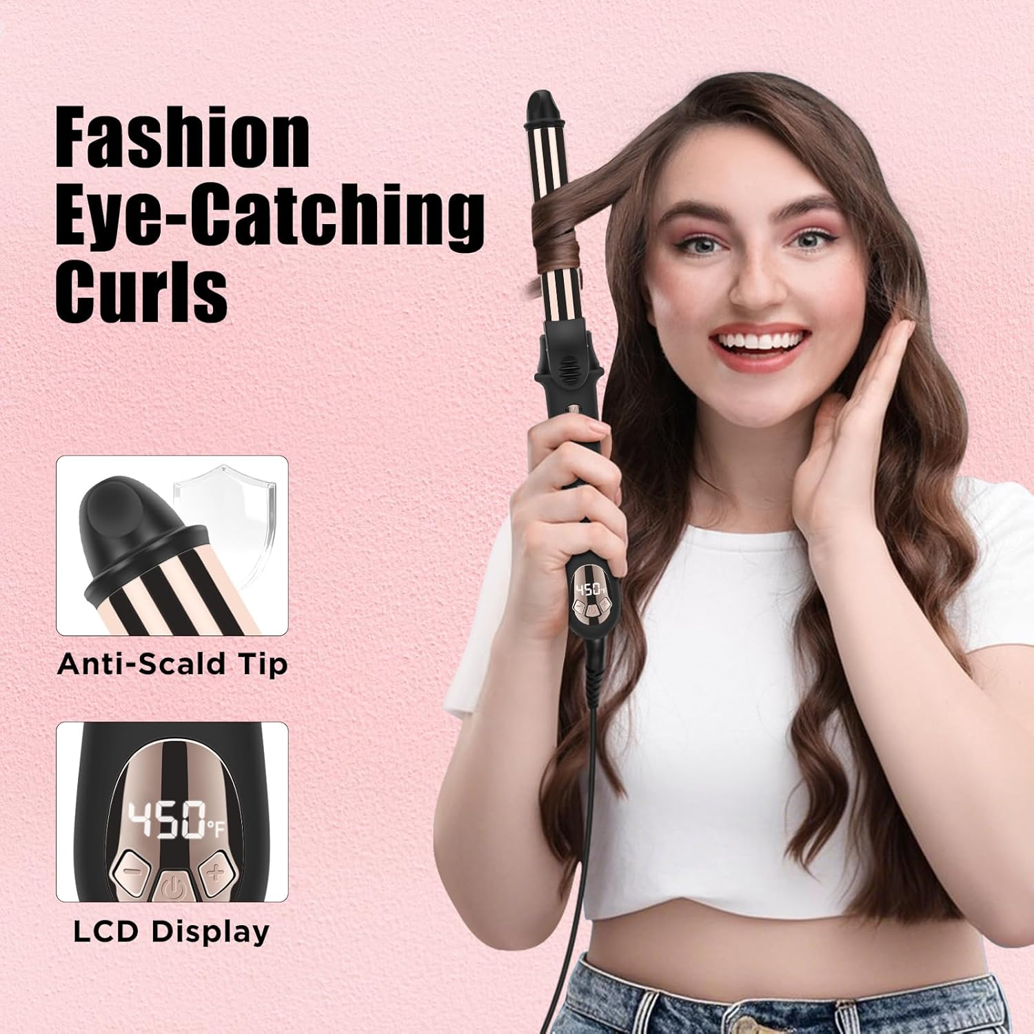 Prizm Automatic Rotating Curling Wand 25MM image number 4